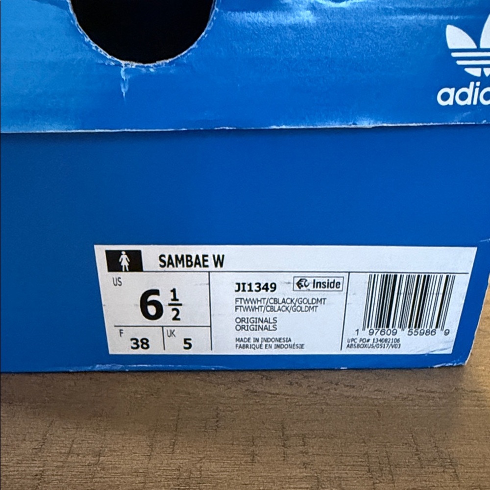 Adidas White, Black, and Tan Platform Sneakers - Picture 5 of 5